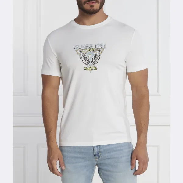 Футболка SS с логотипом Guess Wings приталенного кроя Guess, белый
Футболка SS с логотипом Guess Wings приталенного кроя Guess, белый