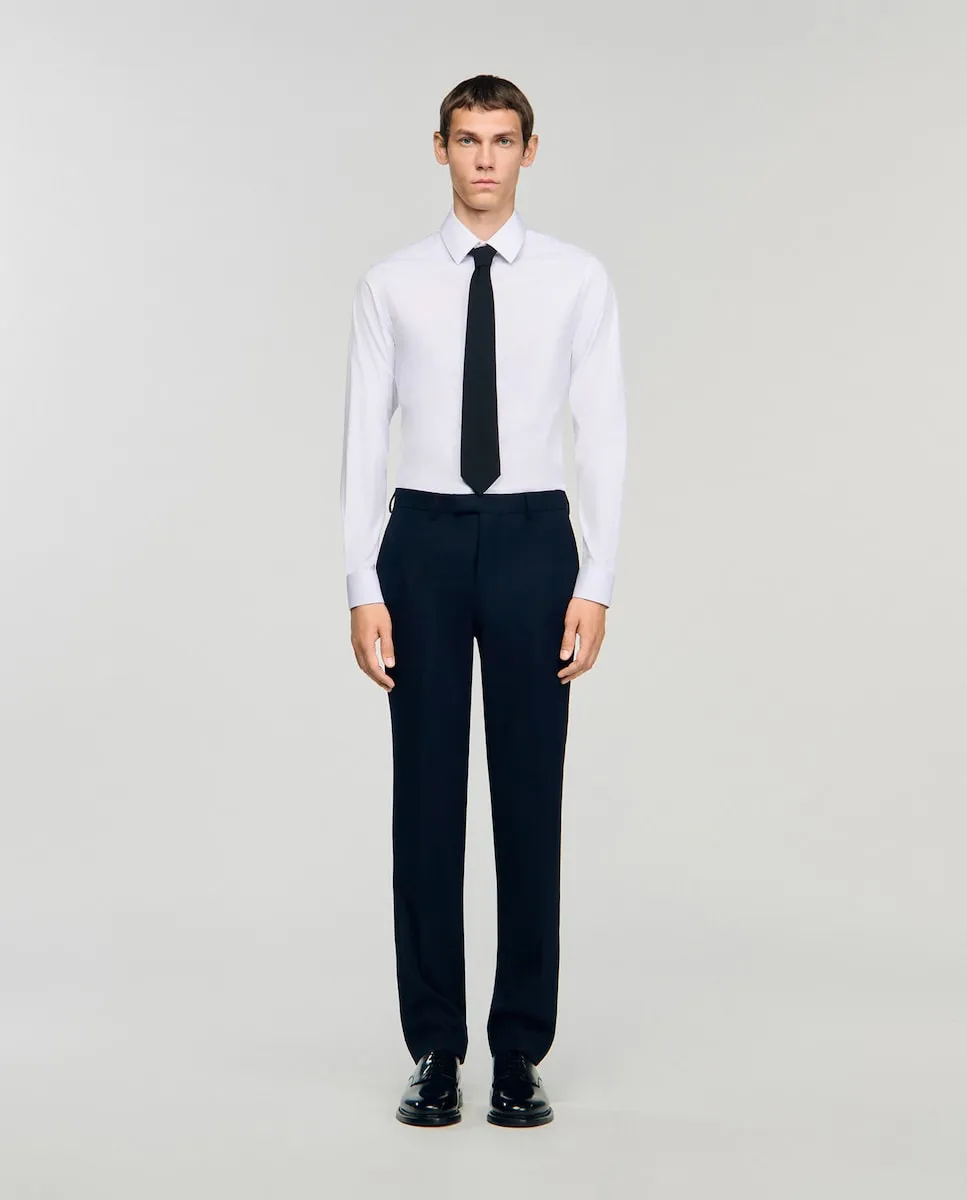Мужские брюки из шерстяного костюма Sandro, темно-синий
Мужские брюки из шерстяного костюма Sandro, темно-синий