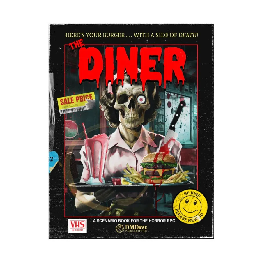 Diner - A Scenario Book for the Horror RPG, Roleplaying Game (DMDave), мягкая обложка
Diner - A Scenario Book for the Horror RPG, Roleplaying Game (DMDave), мягкая обложка