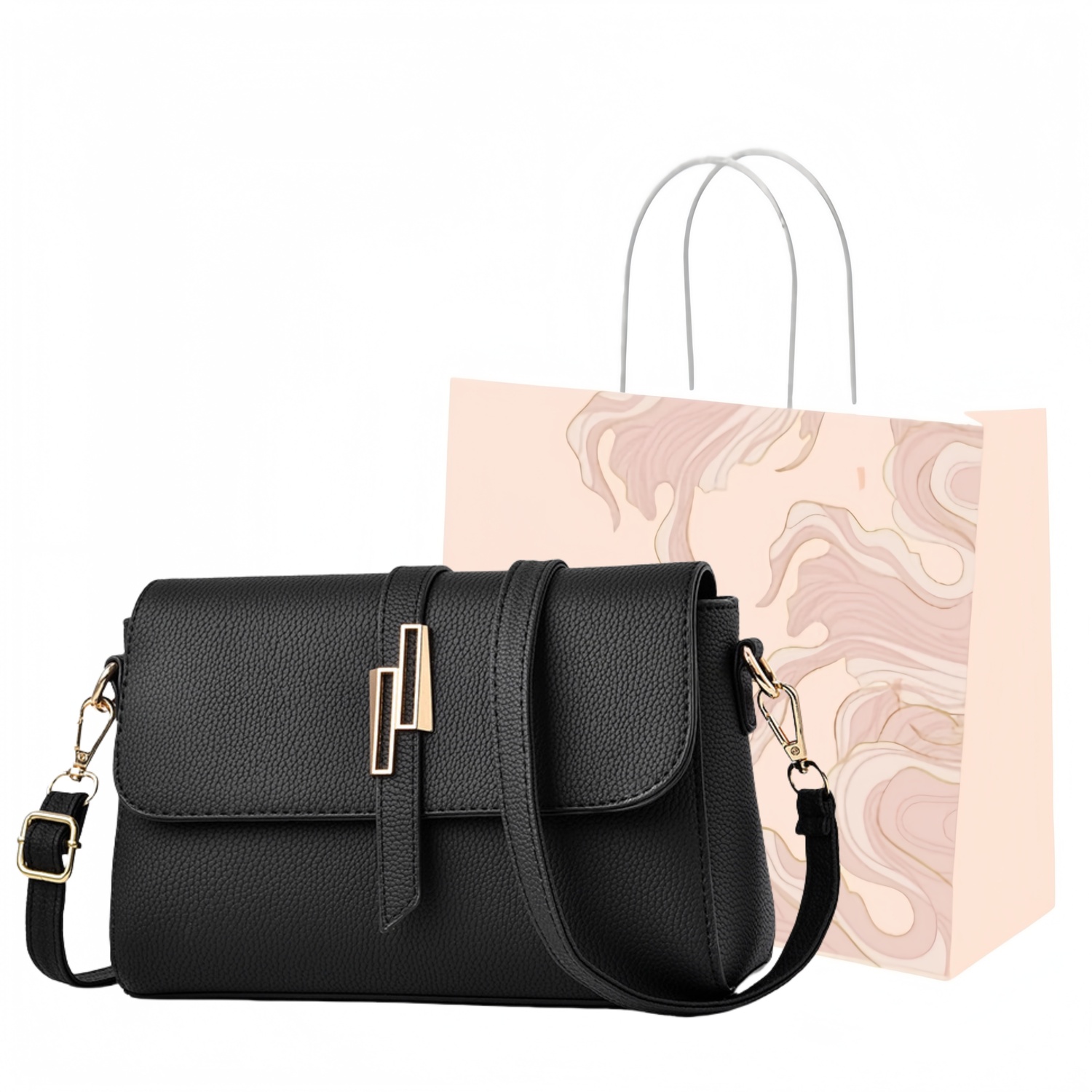 Женская поясная сумка PU GATOER, черная Сумка для покупок с коробкой
Женская поясная сумка PU GATOER, черная Сумка для покупок с коробкой