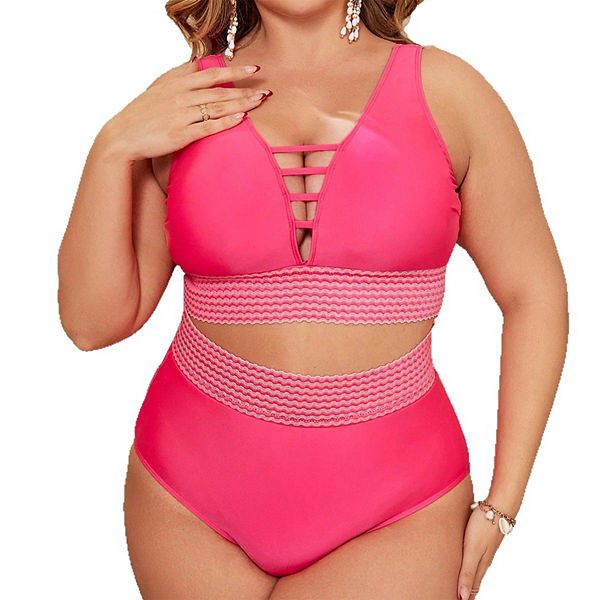 Купальник Plus size, топ-майка и шорты с высокой талией и вырезом Clearflower
Купальник Plus size, топ-майка и шорты с высокой талией и вырезом Clearflower