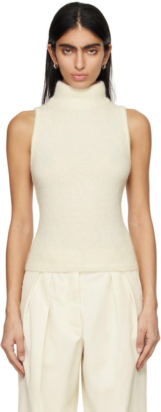 Кремового цвета майка с открытой спиной Róhe
Кремового цвета майка с открытой спиной Róhe