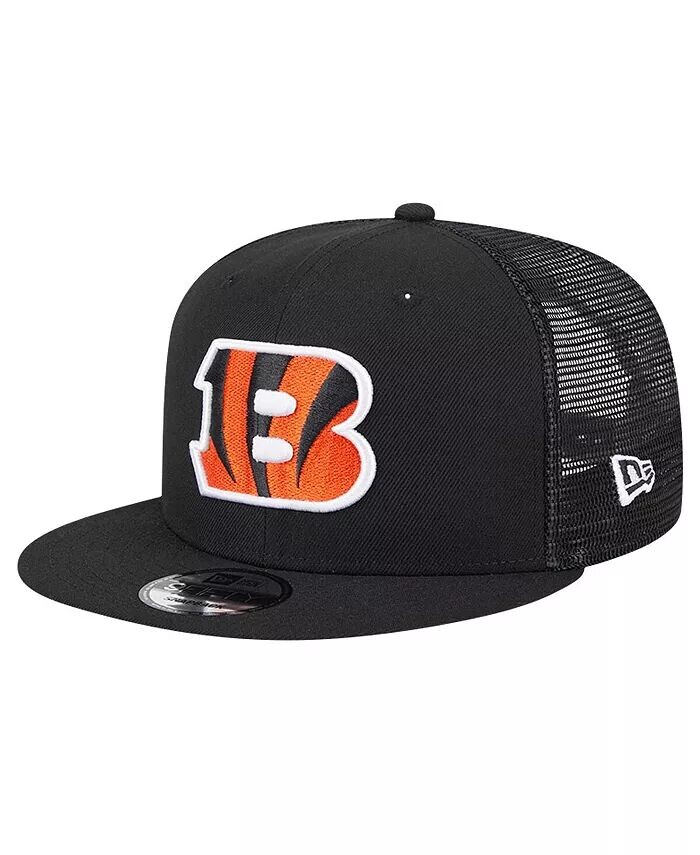 Мужская черная кепка Cincinnati Bengals Main Trucker 9Fifty Snapback New Era, черный 
Мужская черная кепка Cincinnati Bengals Main Trucker 9Fifty Snapback New Era, черный