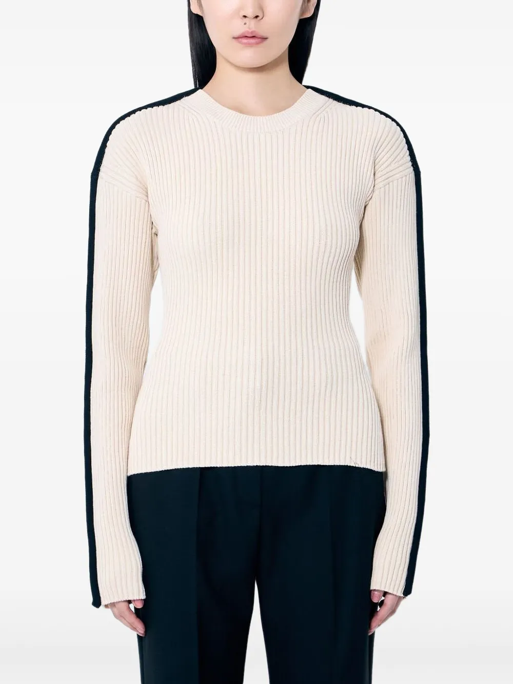 Ребристый свитер SPORTMAX, нейтральный
Ребристый свитер SPORTMAX, нейтральный