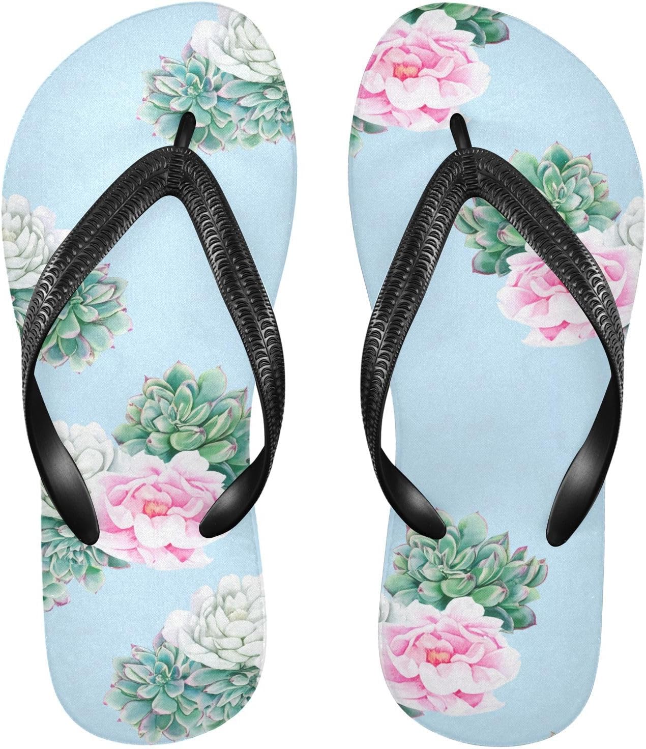 Шлепанцы с суккулентами, пионами, голубые, пляжные, для душа, резиновые, нескользящие, летние, для женщин и мужчин Sinestour
Шлепанцы с суккулентами, пионами, голубые, пляжные, для душа, резиновые, нескользящие, летние, для женщин и мужчин Sinestour
