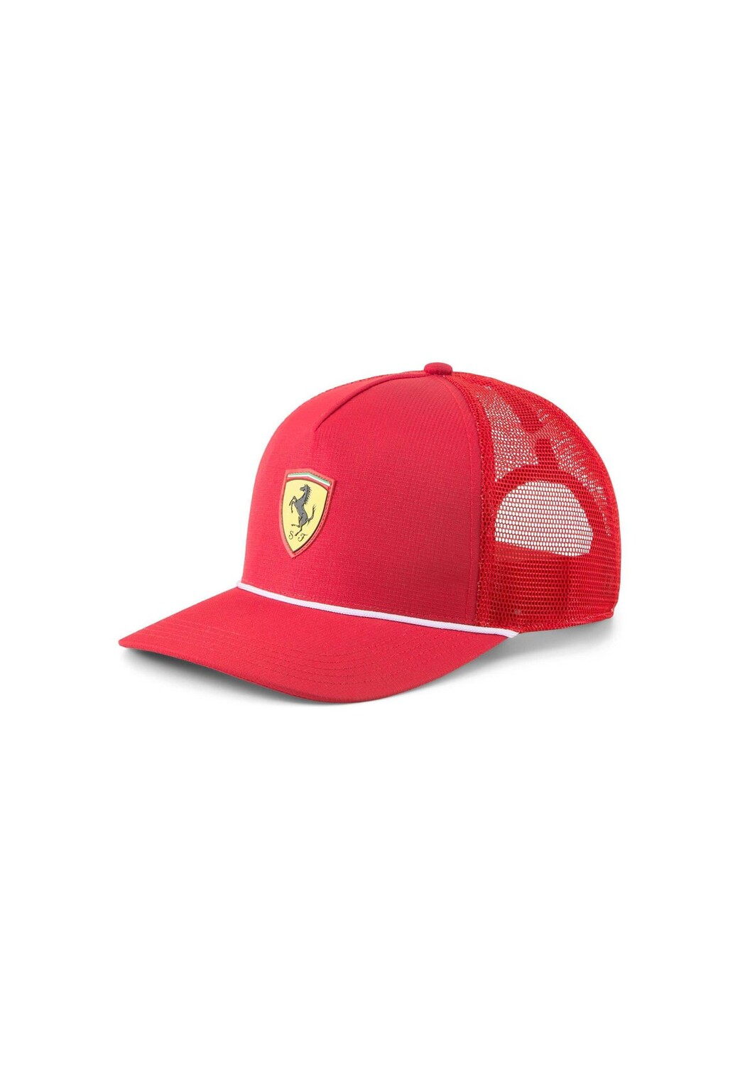 Мужская кепка - Ferrari Sportswear Race Trucker, полиэстер, логотип, однотонная, один размер PUMA, цвет Rot One Size
Мужская кепка - Ferrari Sportswear Race Trucker, полиэстер, логотип, однотонная, один размер PUMA, цвет Rot One Size