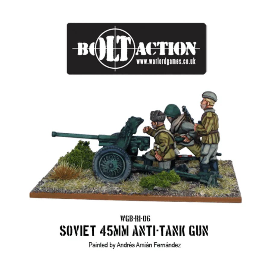 45-мм противотанковая пушка Советской Армии, Bolt Action - Soviet - Soviet Army (28mm)
45-мм противотанковая пушка Советской Армии, Bolt Action - Soviet - Soviet Army (28mm)
