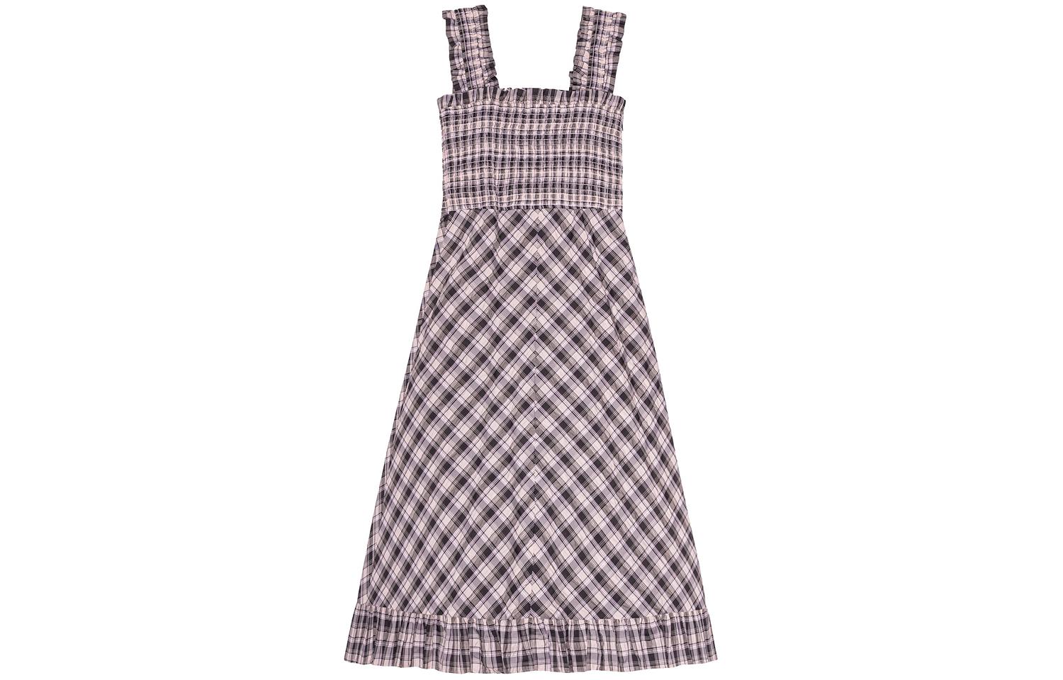 SS24 Женское платье-комбинация Светло-фиолетовый GANNI 
SS24 Женское платье-комбинация Светло-фиолетовый GANNI