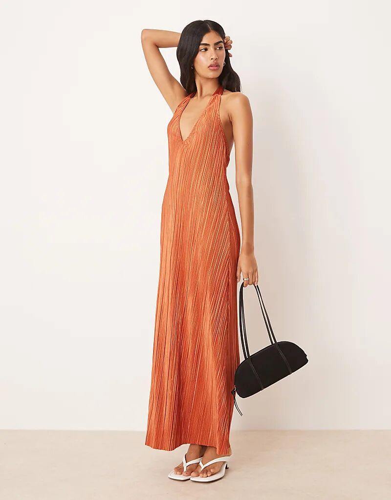 Ржавое платье макси с плиссированной бретелькой и бретельками ASOS DESIGN
Ржавое платье макси с плиссированной бретелькой и бретельками ASOS DESIGN