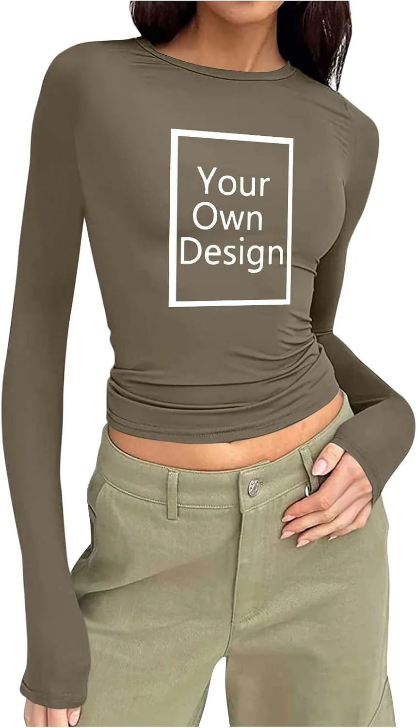 Кастомизируемая футболка с длинным рукавом Slim Fit Crop Top с нанесением текста, изображения или логотипа Floleo
Кастомизируемая футболка с длинным рукавом Slim Fit Crop Top с нанесением текста, изображения или логотипа Floleo