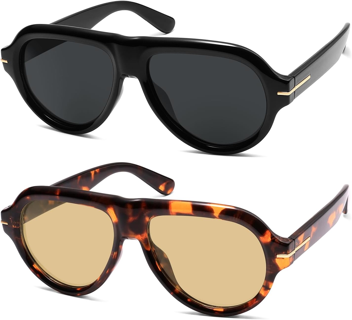 Поляризованные солнцезащитные очки-авиаторы, модные ретро-очки для женщин и мужчин в стиле 90-х, классические винтажные солнцезащитные очки AR82379 HERJOUR, Black/Black+tortoise/Yellow
Поляризованные солнцезащитные очки-авиаторы, модные ретро-очки для женщин и мужчин в стиле 90-х, классические винтажные солнцезащитные очки AR82379 HERJOUR, Black/Black+tortoise/Yellow