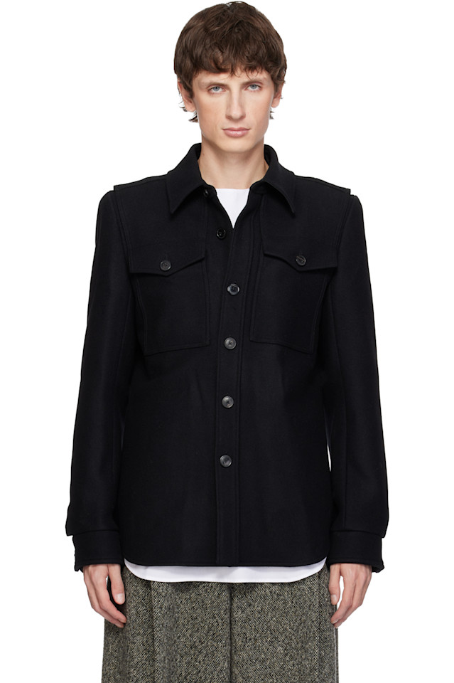 Рубашка из искусственной шерсти Dries Van Noten, черный
Рубашка из искусственной шерсти Dries Van Noten, черный