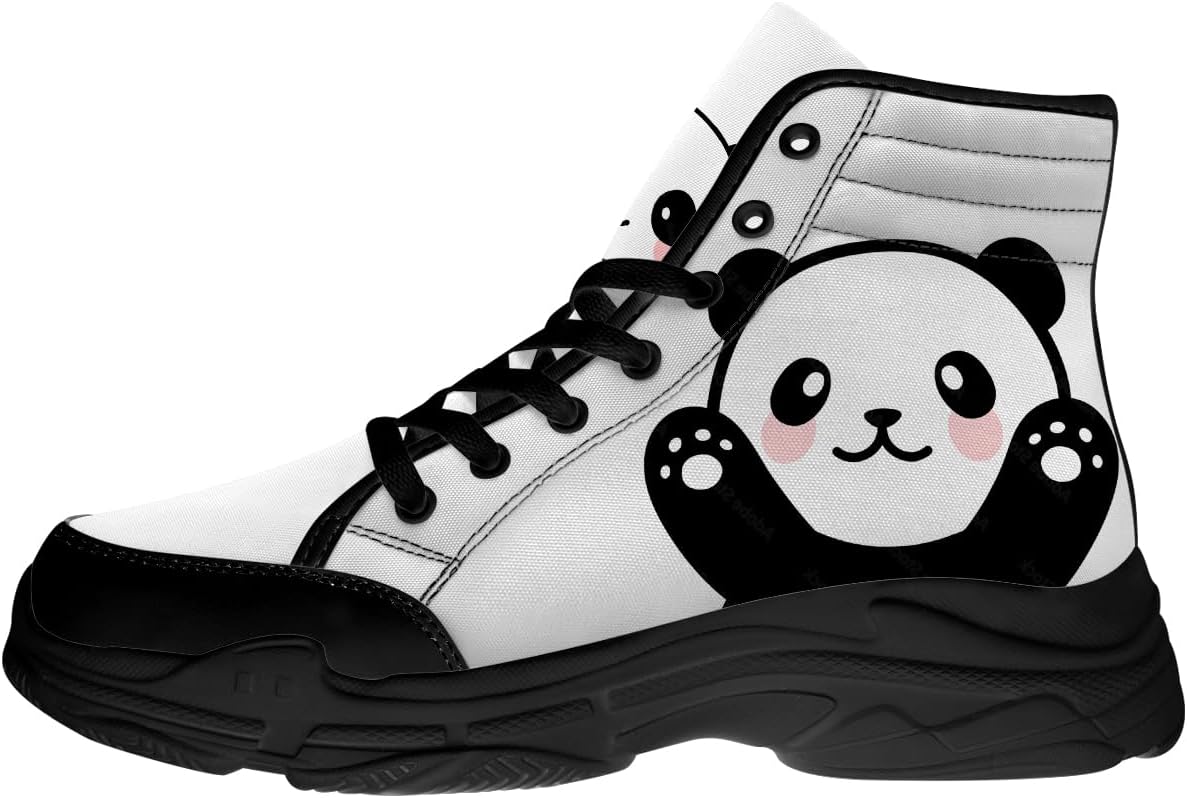 Мужские и женские высокие кеды Panda, кроссовки на шнуровке с платформой из ткани, подарки для него и для нее Generic, белый/черный
Мужские и женские высокие кеды Panda, кроссовки на шнуровке с платформой из ткани, подарки для него и для нее Generic, белый/черный