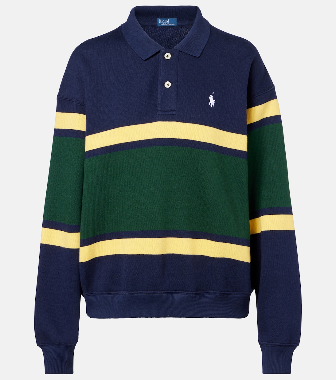 Полосатая рубашка-поло из хлопковой смеси Polo Ralph Lauren, Navy Multi
Полосатая рубашка-поло из хлопковой смеси Polo Ralph Lauren, Navy Multi