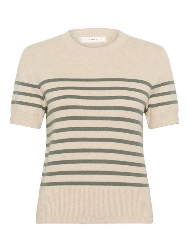 Джемпер в полоску от уоллиса InWear, цвет Agave/Cream 
Джемпер в полоску от уоллиса InWear, цвет Agave/Cream