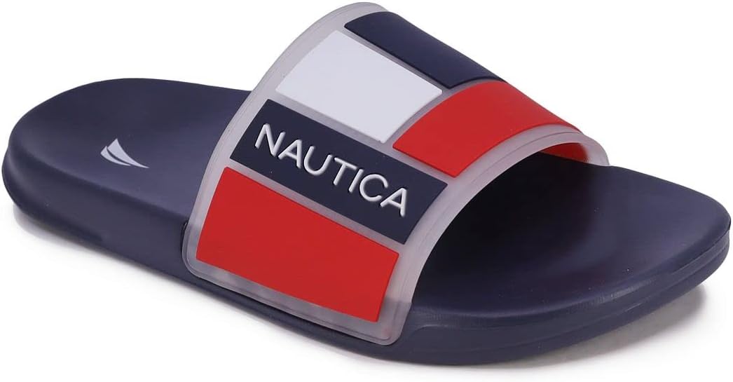 Мужские сандалии Nautica с открытым носком- удобные домашние и душевые тапочки, белый/красный/синий
Мужские сандалии Nautica с открытым носком- удобные домашние и душевые тапочки, белый/красный/синий
