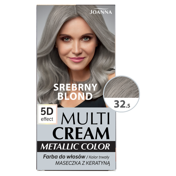 Краска для волос 32.5 серебристый блондин, 1 упаковка. Joanna Multi cream metallic color, цвет 32.5 srebrny blond
Краска для волос 32.5 серебристый блондин, 1 упаковка. Joanna Multi cream metallic color, цвет 32.5 srebrny blond