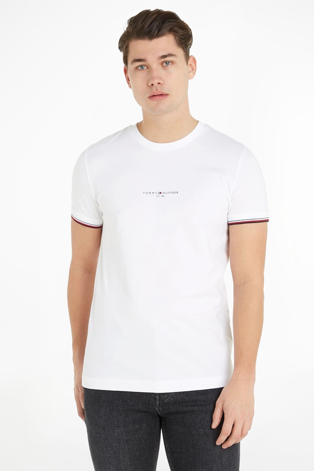 Футболка с логотипом и контрастной отделкой Tommy Hilfiger, белый
Футболка с логотипом и контрастной отделкой Tommy Hilfiger, белый