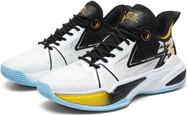 Мужские повседневные кроссовки с толстой подошвой, легкие, нескользящие, для баскетбола, с сетчатой дышащей поверхностью и шнуровкой, подходят для ходьбы, бега и игры в баскетбол Igzbibg, белый
Мужские повседневные кроссовки с толстой подошвой, легкие, нескользящие, для баскетбола, с сетчатой дышащей поверхностью и шнуровкой, подходят для ходьбы, бега и игры в баскетбол Igzbibg, белый