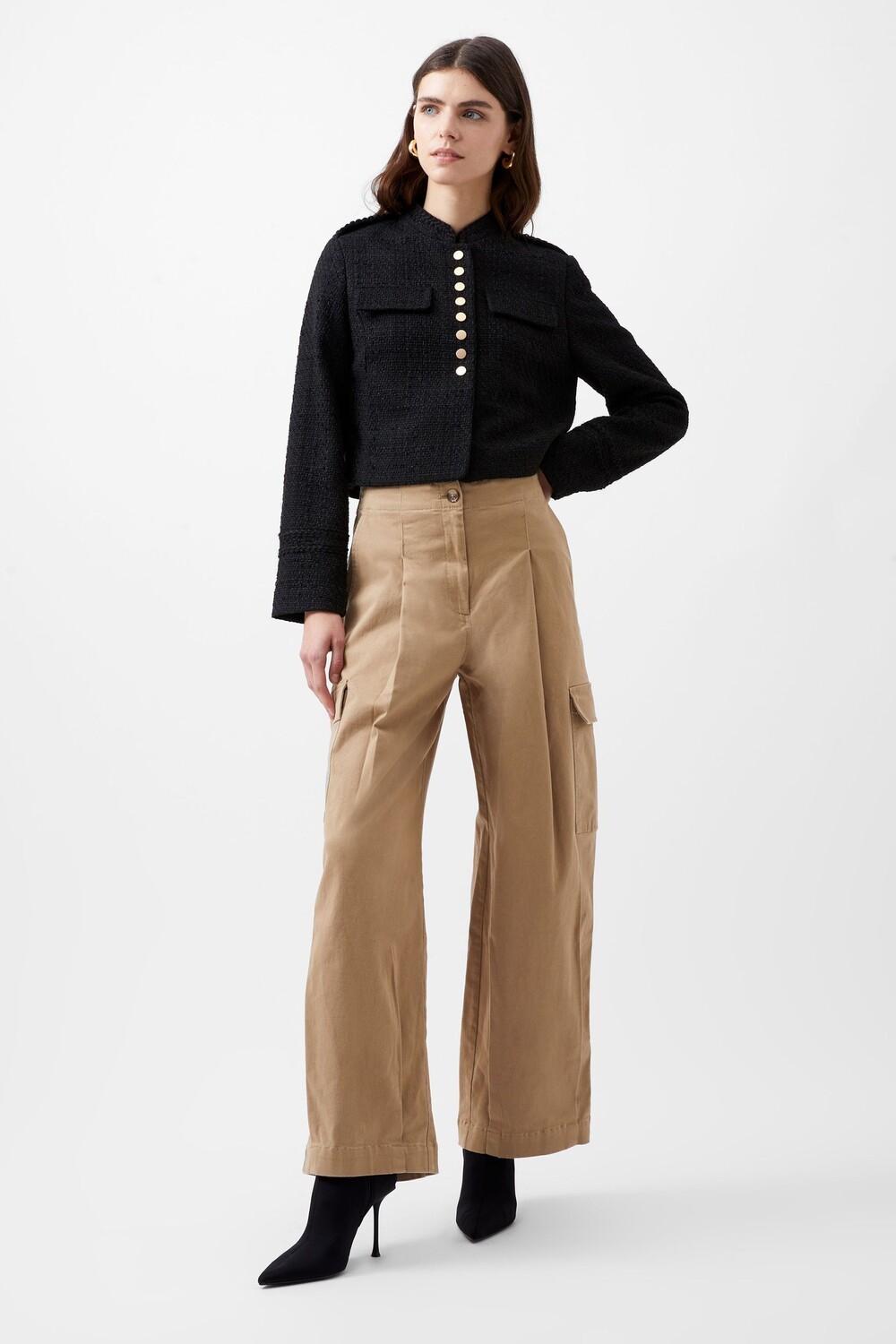 Felice твидовый милитари куртка French Connection, черный
Felice твидовый милитари куртка French Connection, черный