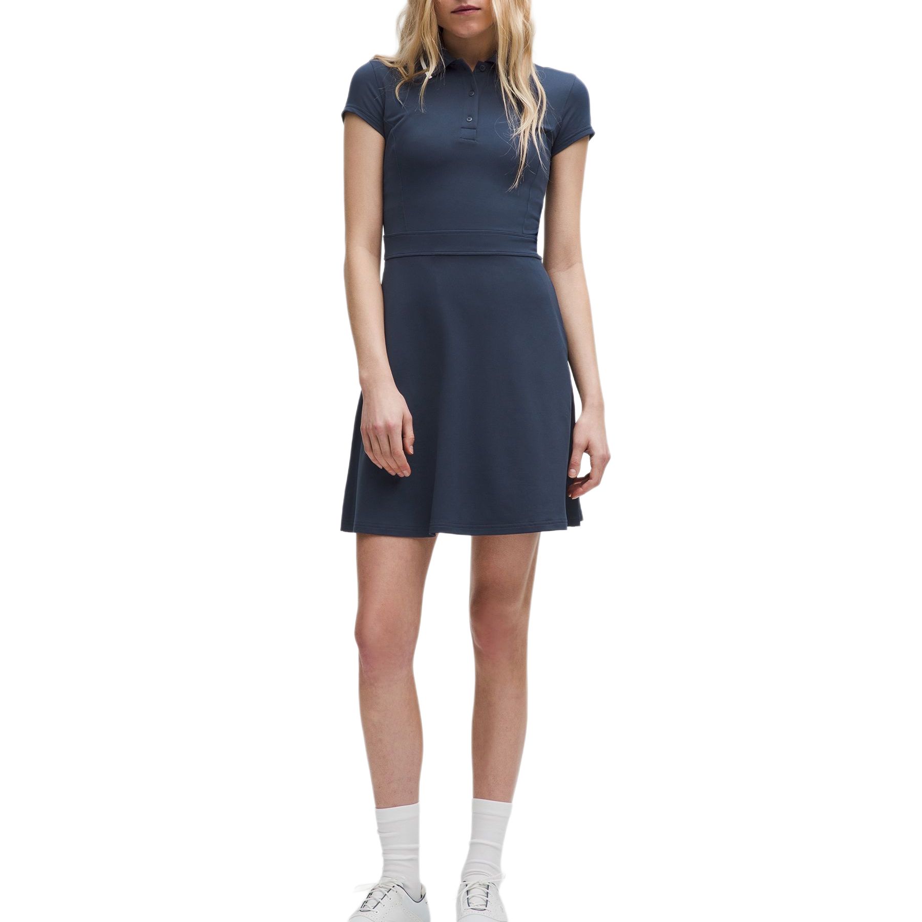 SS25 платье с короткими рукавами Women's Lululemon, синий/белый
SS25 платье с короткими рукавами Women's Lululemon, синий/белый