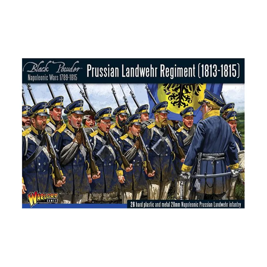 Прусский полк ландвера 1813-1815 гг., Black Powder - Napoleonic Wars 1789-1815 - Prussian (28mm)
Прусский полк ландвера 1813-1815 гг., Black Powder - Napoleonic Wars 1789-1815 - Prussian (28mm)