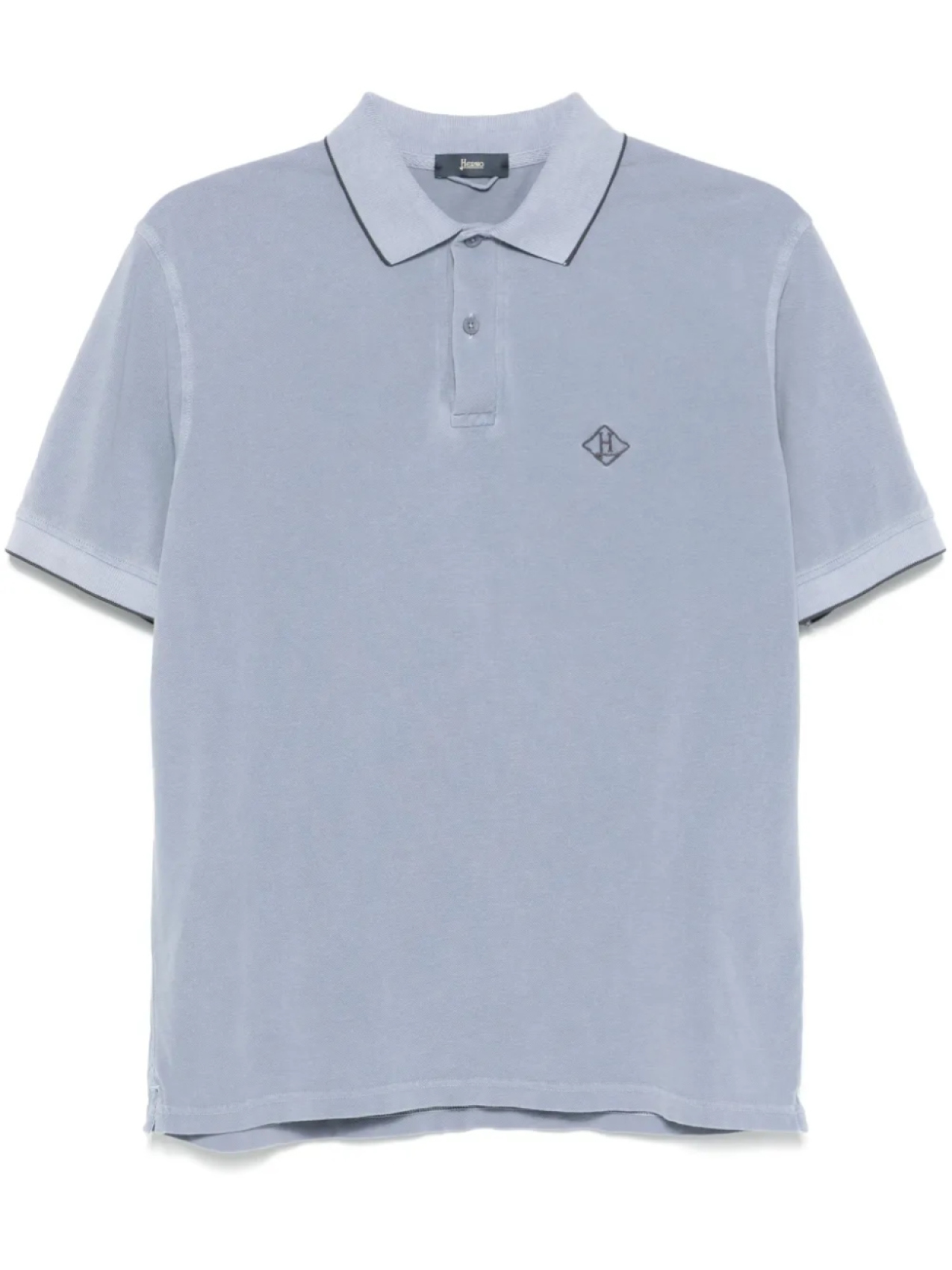 Рубашка поло с вышитым логотипом Herno, синий
Рубашка поло с вышитым логотипом Herno, синий