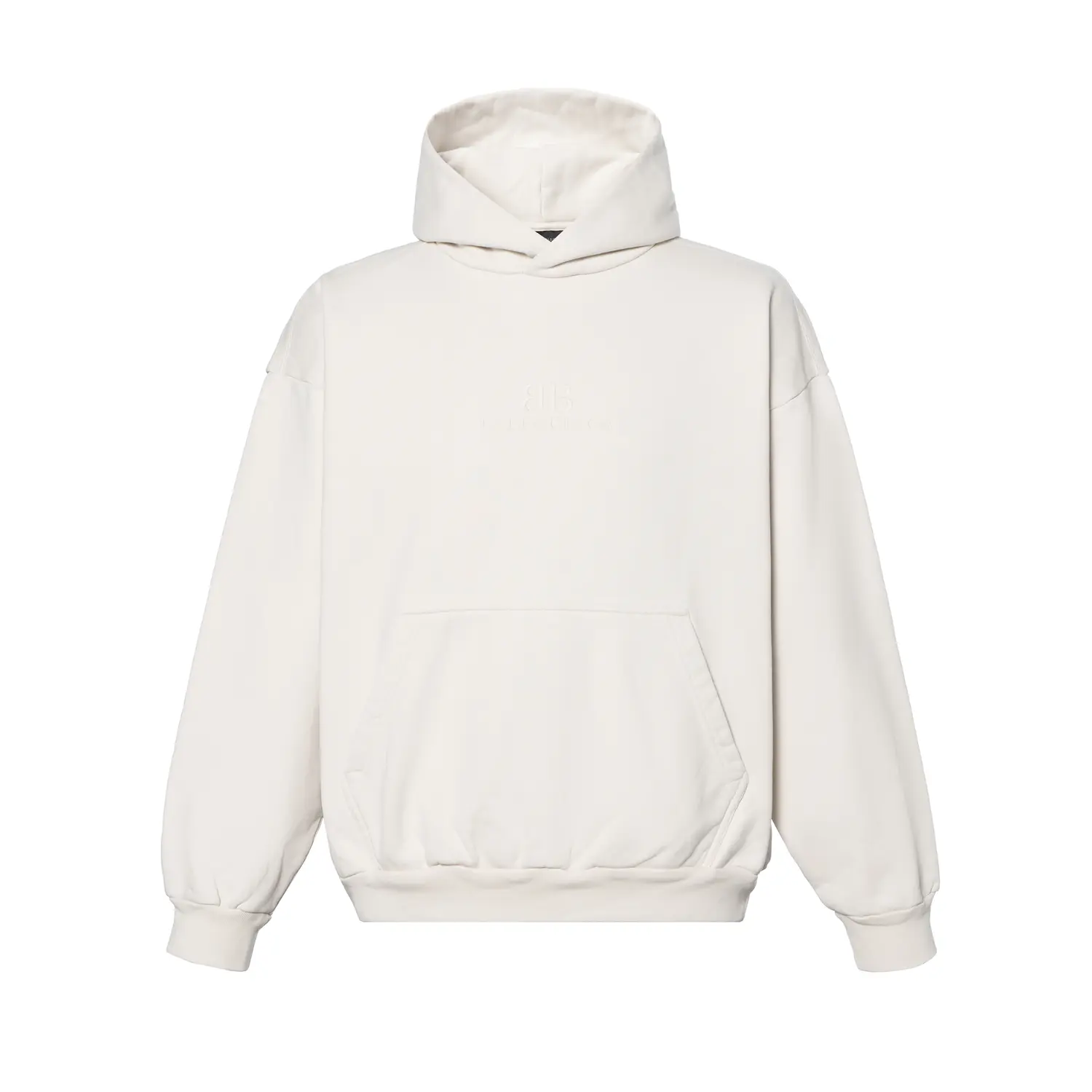 Худи с тиснением логотипа Bb Balenciaga, белый
Худи с тиснением логотипа Bb Balenciaga, белый