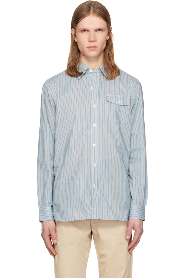 Rrl Синяя рубашка-платье Эли
Rrl Синяя рубашка-платье Эли