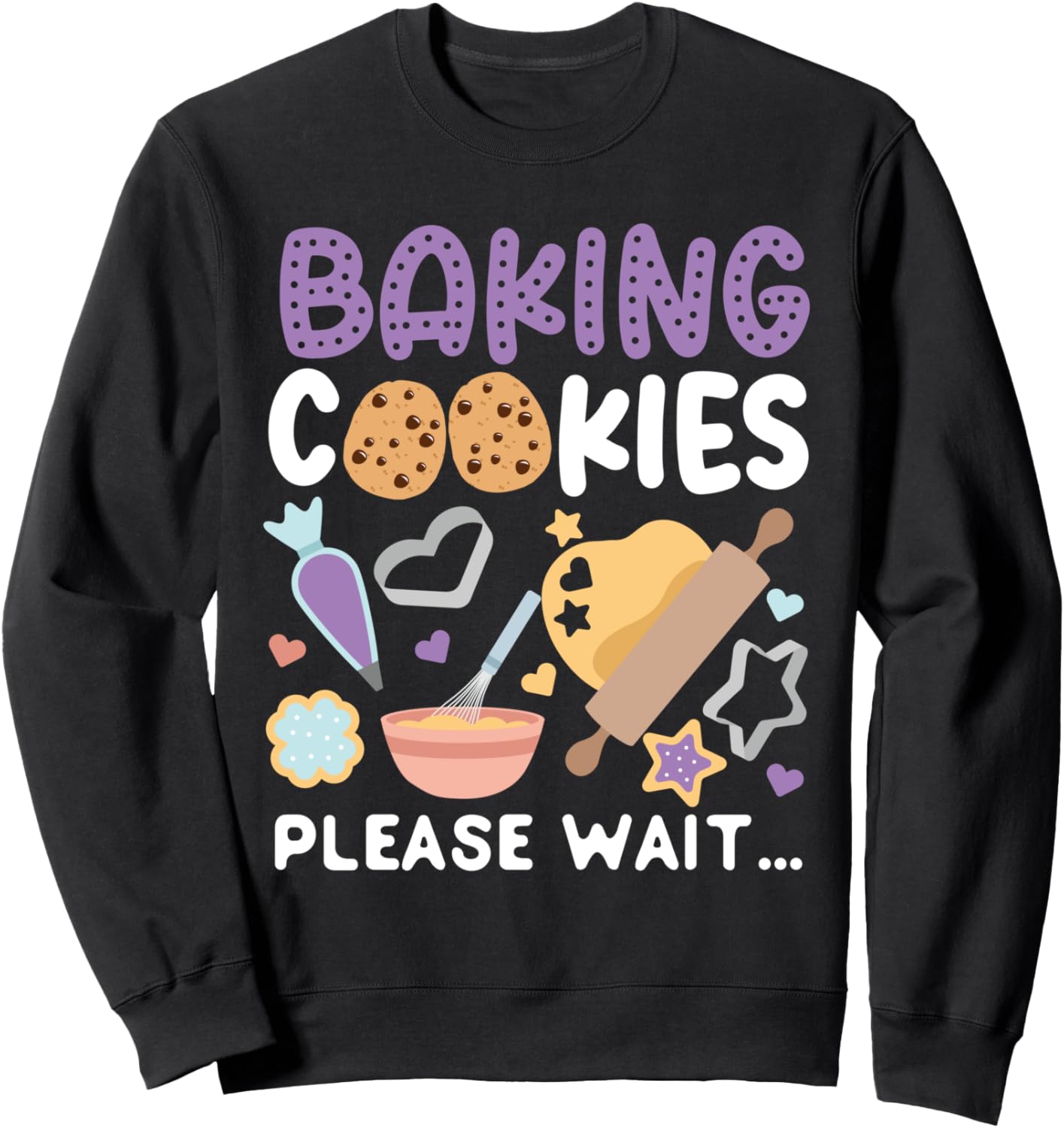 Толстовка с надписью «Печенье. Пожалуйста, подождите» Cookie Baking Designs For Cookie Lovers, черный
Толстовка с надписью «Печенье. Пожалуйста, подождите» Cookie Baking Designs For Cookie Lovers, черный
