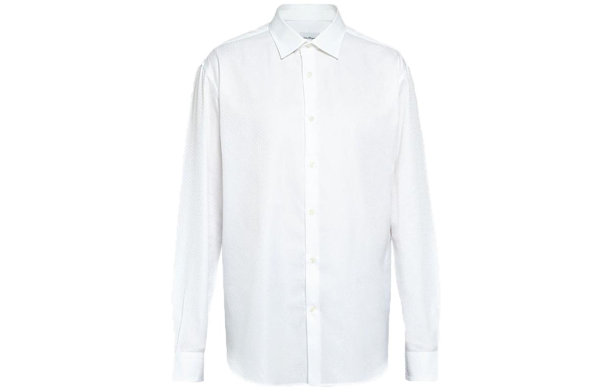 Футболка с логотипом Ferragamo, белая 
Футболка с логотипом Ferragamo, белая