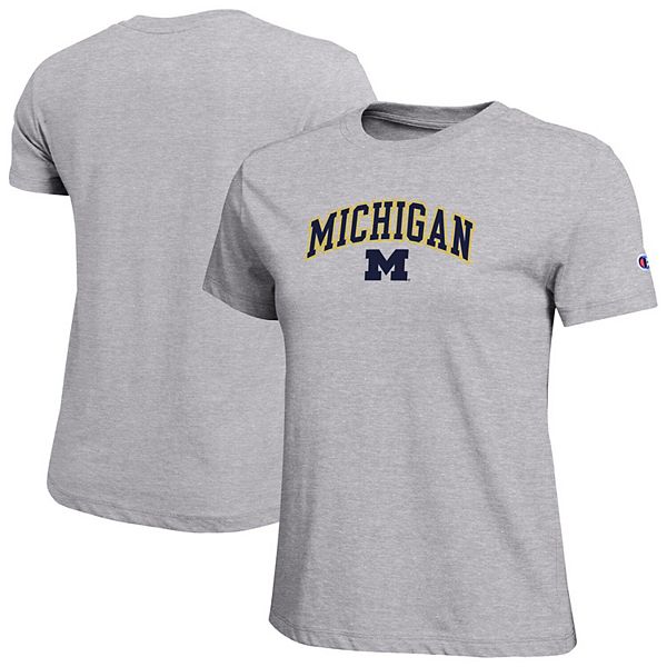 Женская футболка Michigan Wolverines с арочным логотипом в цвете heather gray Champion
Женская футболка Michigan Wolverines с арочным логотипом в цвете heather gray Champion