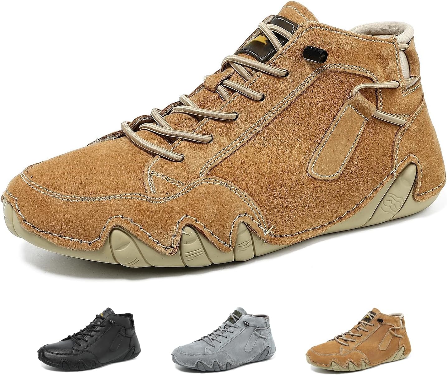 Мужские водонепроницаемые замшевые туристические ботинки Zeberfi с поддержкой голеностопа, всесезонные с эластичной шнуровкой, округлым носком, высокие повседневные ботинки для ходьбы, кемпинга, вождения, легкие ботинки чукка, коричневый
Мужские водонепроницаемые замшевые туристические ботинки Zeberfi с поддержкой голеностопа, всесезонные с эластичной шнуровкой, округлым носком, высокие повседневные ботинки для ходьбы, кемпинга, вождения, легкие ботинки чукка, коричневый