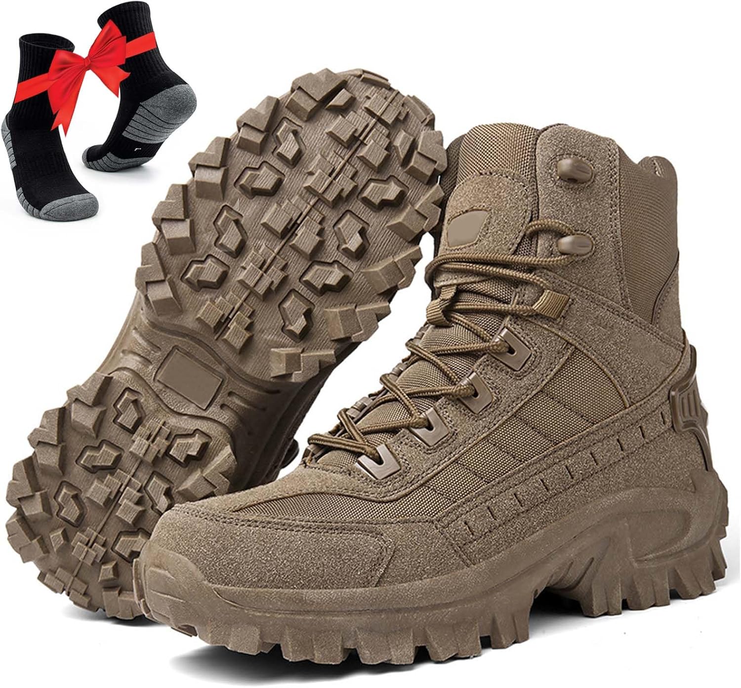 Мужские ортопедические ботинки Znsjilo с антипрокольной защитой, водонепроницаемые, противоразрывные туристические ботинки, тактические ботинки с поддержкой свода стопы, коричневый
Мужские ортопедические ботинки Znsjilo с антипрокольной защитой, водонепроницаемые, противоразрывные туристические ботинки, тактические ботинки с поддержкой свода стопы, коричневый