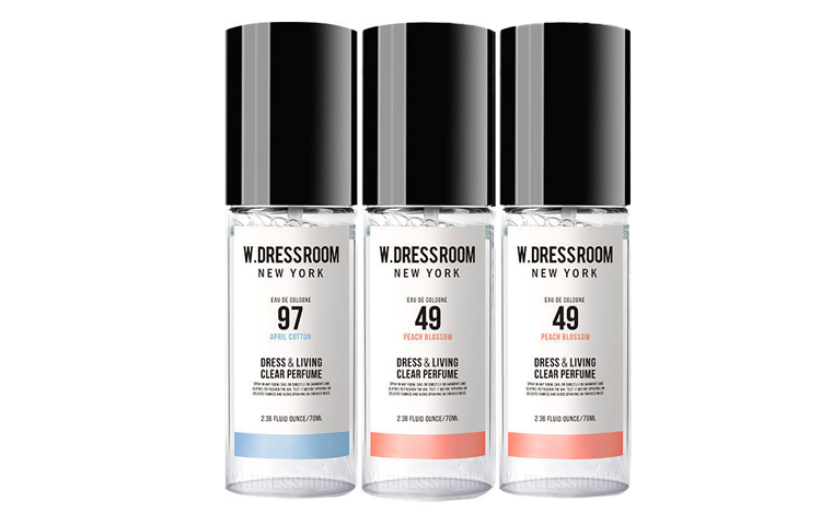 Набор парфюмированных спреев для одежды и дома W.Dressroom Dress & Living Clear Perfume №49 Peach Blossom*2 и №97 April Cotton, 70 мл
Набор парфюмированных спреев для одежды и дома W.Dressroom Dress & Living Clear Perfume №49 Peach Blossom*2 и №97 April Cotton, 70 мл