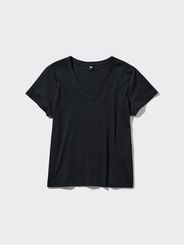 Футболка с V-образным вырезом из 100% хлопка supima Uniqlo, цвет 09 черный
Футболка с V-образным вырезом из 100% хлопка supima Uniqlo, цвет 09 черный