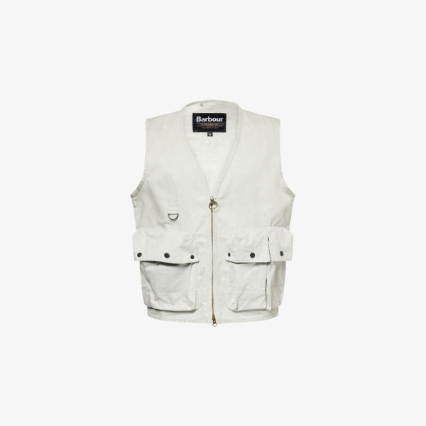 Жилет Barbour из хлопка с накладными карманами, серый
Жилет Barbour из хлопка с накладными карманами, серый