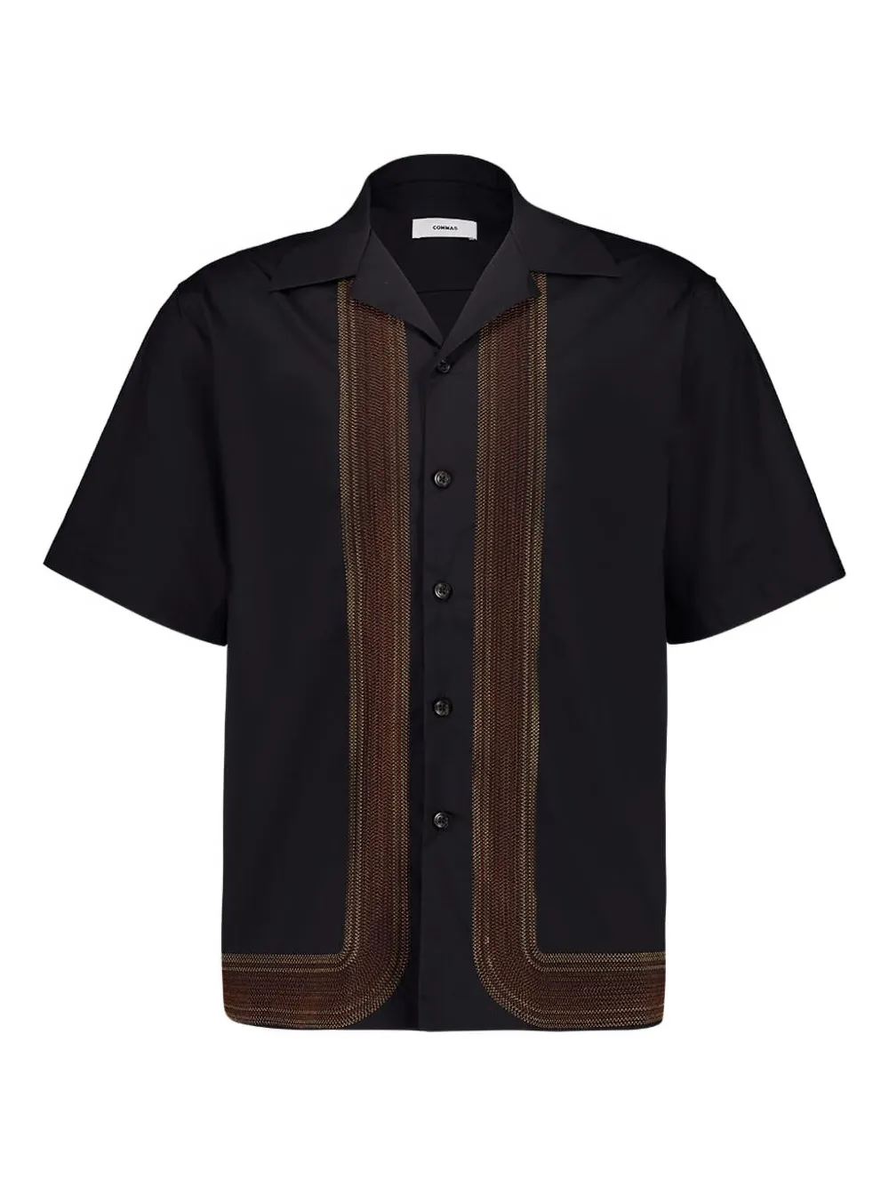 Рубашка с вышитым градиентным узором зигзаг COMMAS, черный
Рубашка с вышитым градиентным узором зигзаг COMMAS, черный