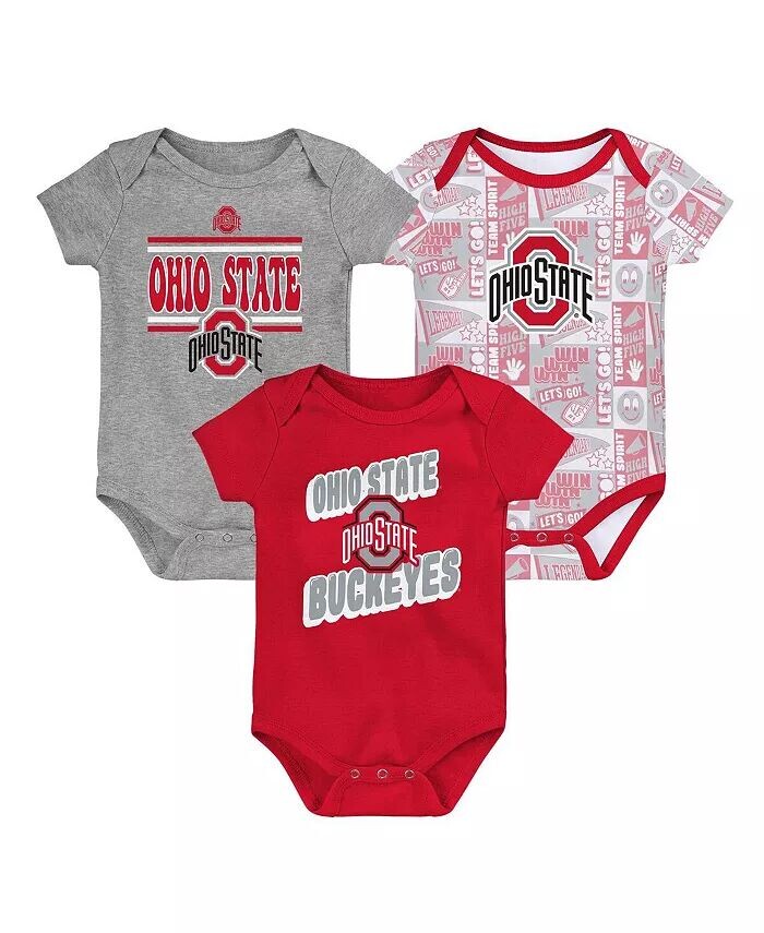 Комплект из 3 боди для новорожденных Scarlet Ohio State Buckeyes Sunday Comics Outerstuff
Комплект из 3 боди для новорожденных Scarlet Ohio State Buckeyes Sunday Comics Outerstuff