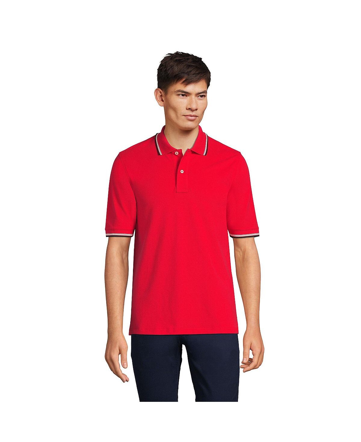 Мужская рубашка-поло с короткими рукавами Comfort-First в сетку Lands' End
Мужская рубашка-поло с короткими рукавами Comfort-First в сетку Lands' End