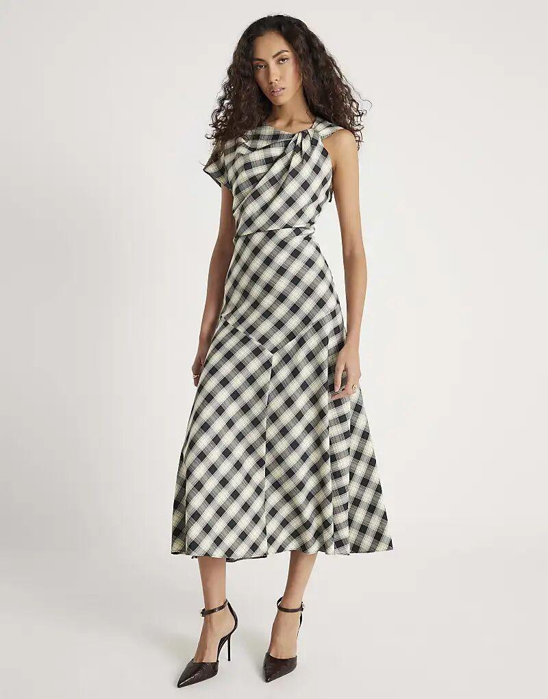 Платье макси с принтом в клетку River Island Check в цвете кремово-темный
Платье макси с принтом в клетку River Island Check в цвете кремово-темный