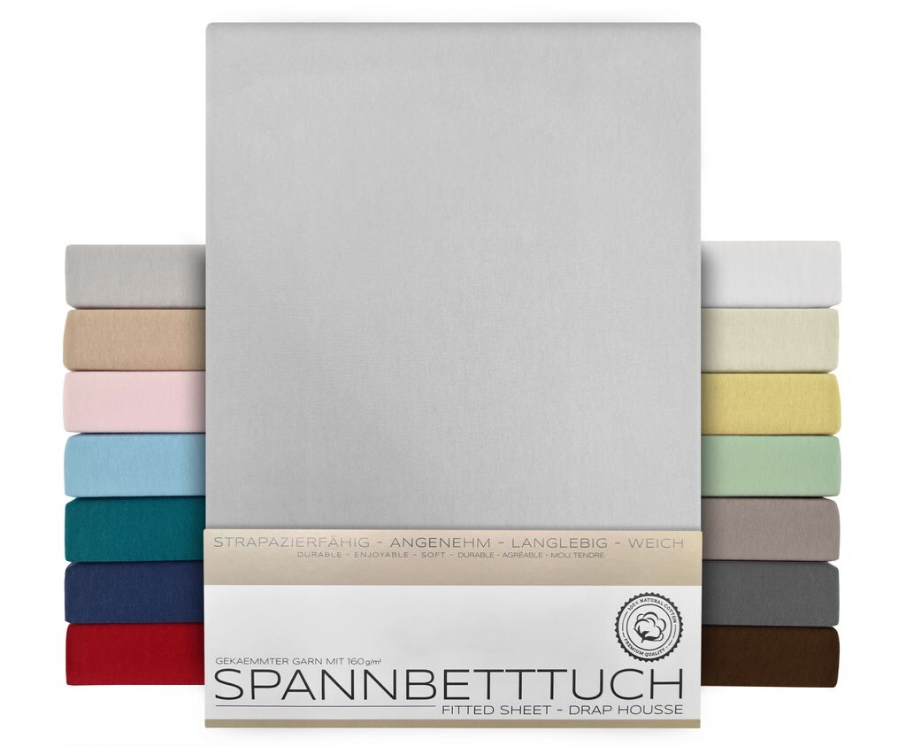 BEAUTEX простыня-короб пружина - 200х200х45 см светло-серый, простыня из чесаного хлопка, премиум-джерси 160г/м²
BEAUTEX простыня-короб пружина - 200х200х45 см светло-серый, простыня из чесаного хлопка, премиум-джерси 160г/м²