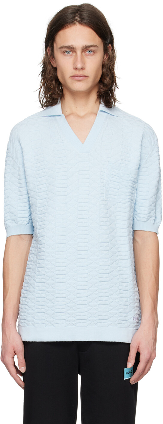 Синее жаккардовое поло Hugo
Синее жаккардовое поло Hugo