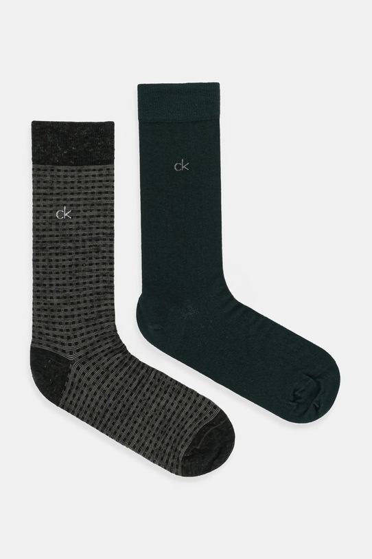 Носки 2 пары Calvin Klein, зеленый 
Носки 2 пары Calvin Klein, зеленый