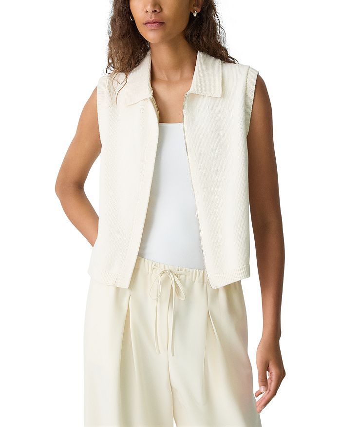 Вязаный жилет на молнии из хлопка Theory, коричневый/бежевый
Вязаный жилет на молнии из хлопка Theory, коричневый/бежевый