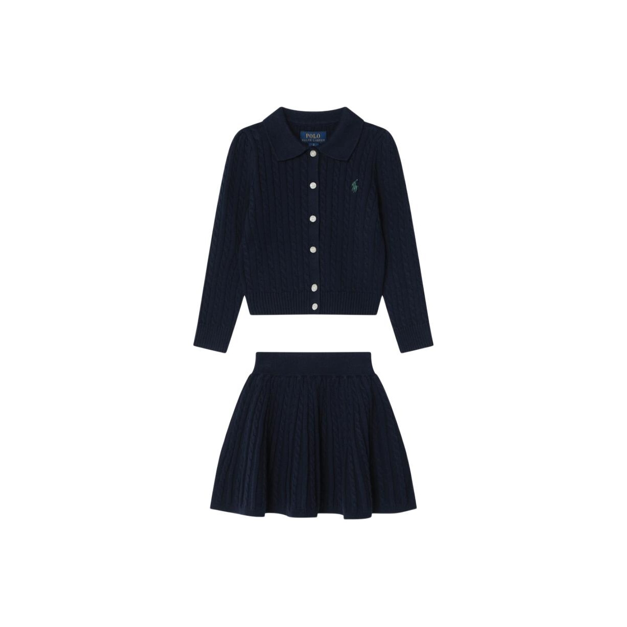 Детский комплект с юбкой Polo Ralph Lauren, темно-синий
Детский комплект с юбкой Polo Ralph Lauren, темно-синий