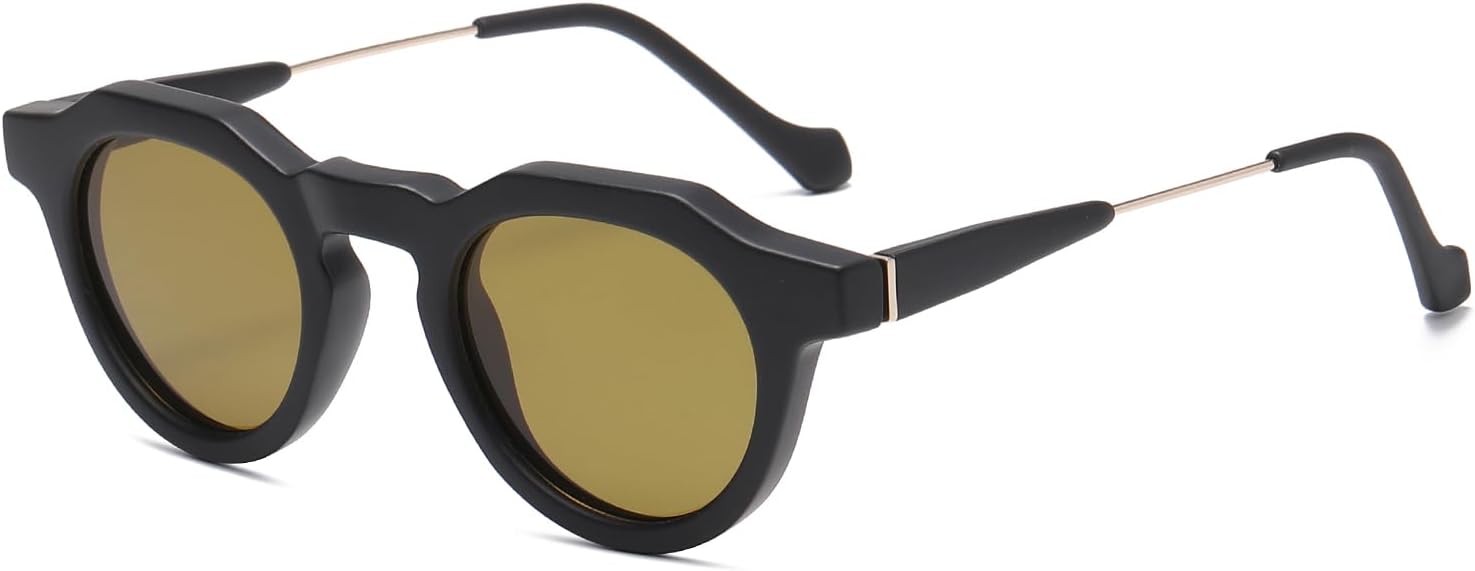 Классические круглые поляризованные солнцезащитные очки для мужчин и женщин в стиле ретро с защитой UV400, для вождения, рыбалки и гольфа 2020 VentiVenti, Black/Yellow
Классические круглые поляризованные солнцезащитные очки для мужчин и женщин в стиле ретро с защитой UV400, для вождения, рыбалки и гольфа 2020 VentiVenti, Black/Yellow