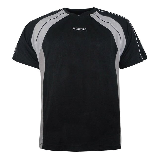 Спортивная мужская черная футболка Joma, черный 
Спортивная мужская черная футболка Joma, черный