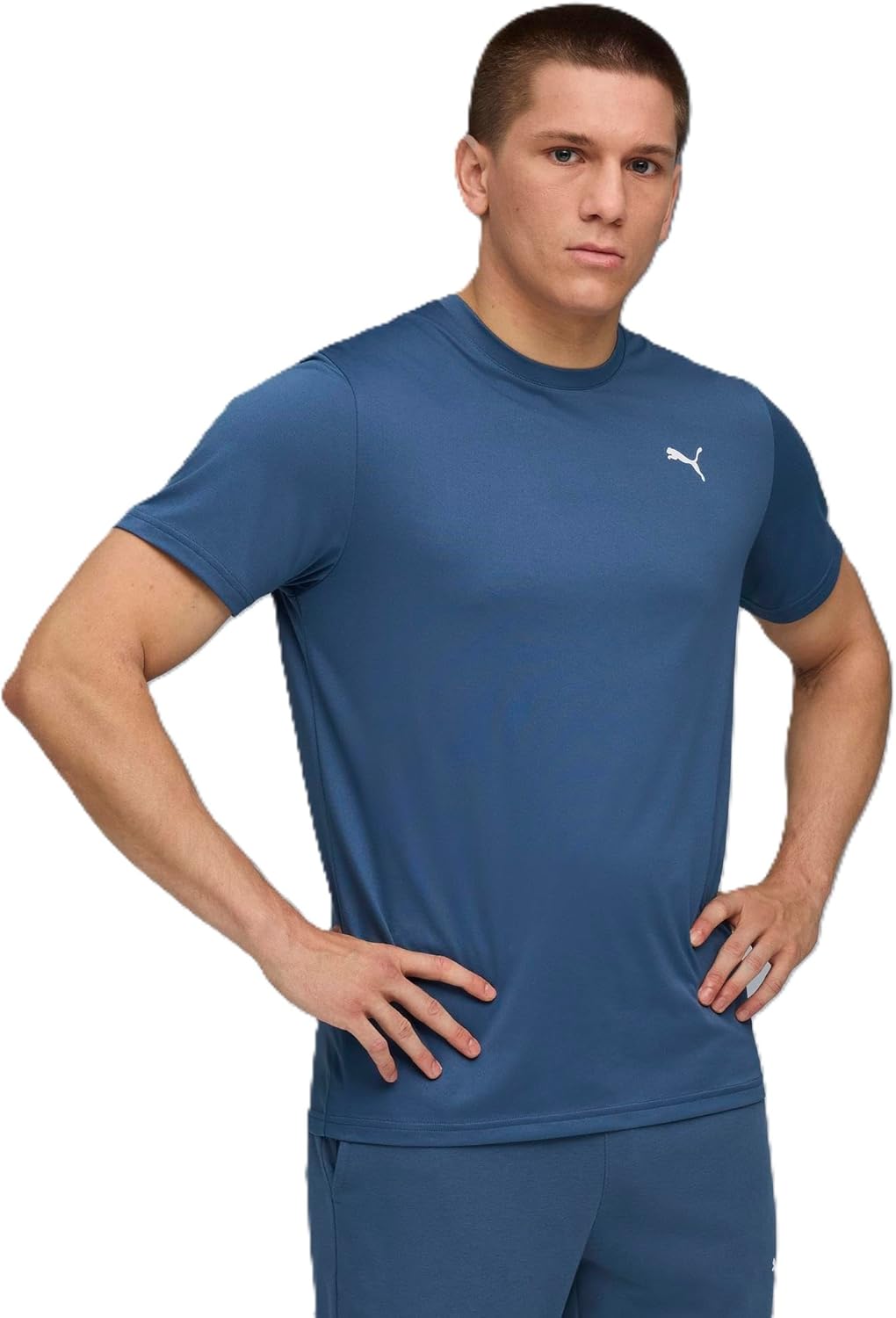 Мужская спортивная футболка PUMA TAD ESSENTIALS с логотипом на левой стороне груди, темный индиго
Мужская спортивная футболка PUMA TAD ESSENTIALS с логотипом на левой стороне груди, темный индиго