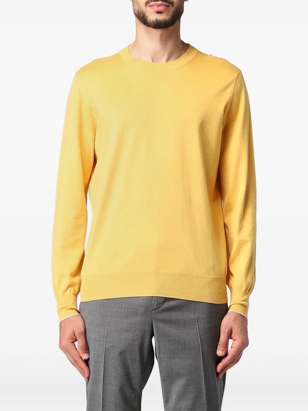 Свитер с круглым вырезом Brunello Cucinelli, желтый
Свитер с круглым вырезом Brunello Cucinelli, желтый